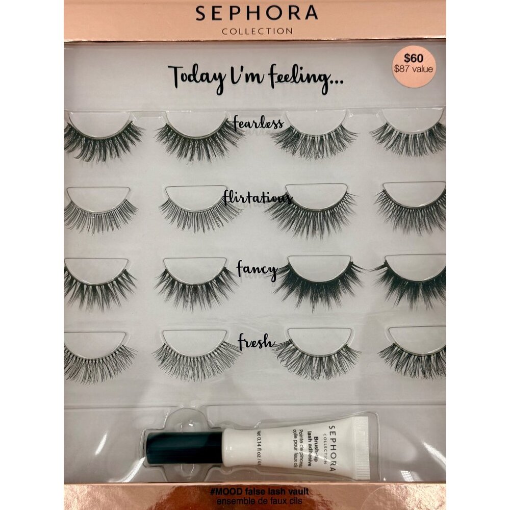 Sephora Collection #Mood False Lash Vault - Eye Lashes MUA Adhesive Glue Makeup - Picture 3 of 9
